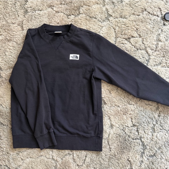 The North Face Sweaters - The North Face Black Crewneck Sweatshirt with White Logo